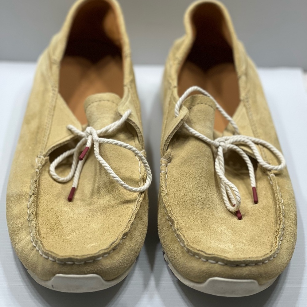 OluKai Ka’a Driver Men's Tan Suede Slip-On Loafers